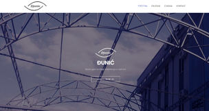 djunic construction website screenshot
